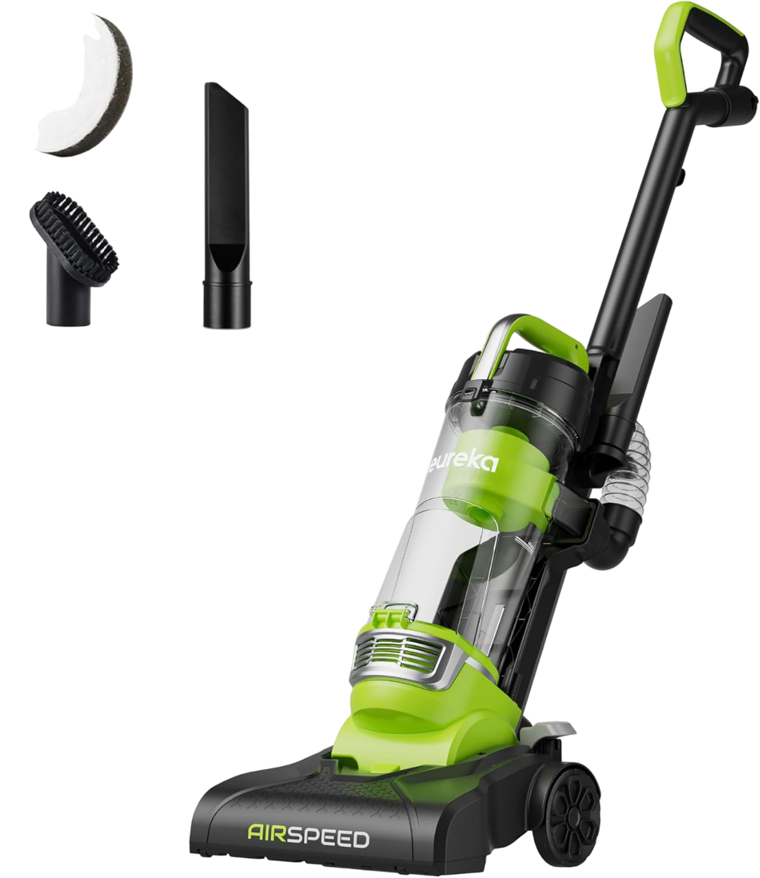 Compact Bagless Upright Vacuum Cleaner, Green by Homeika