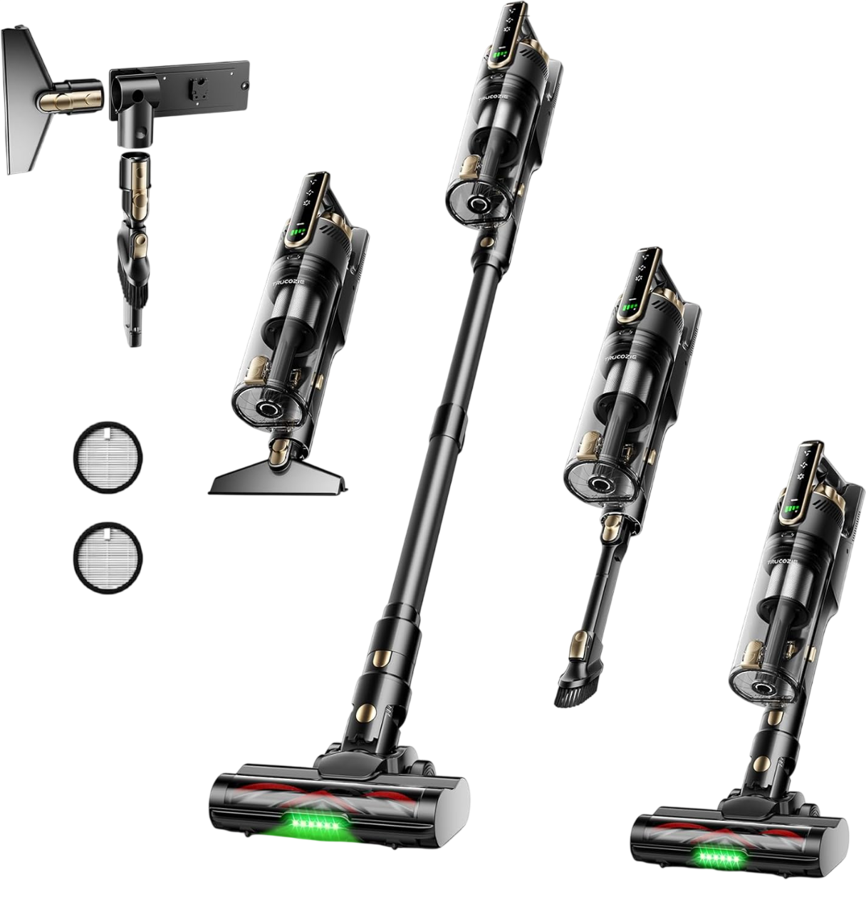 Homeika Cordless Vacuum Cleaner with Green LED Light